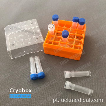 Cryobox de plástico para armazenamento criotube